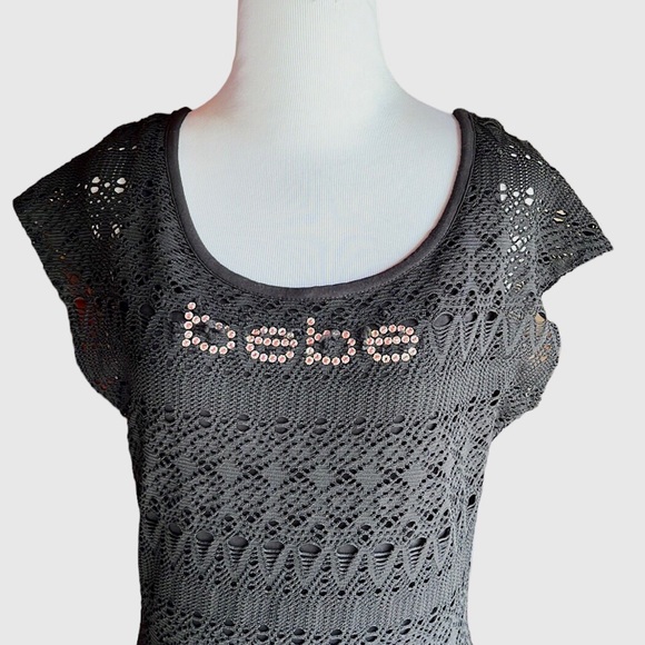 〰️ BeBe Short Sleeve Logo Dress 〰️ - Picture 2 of 7